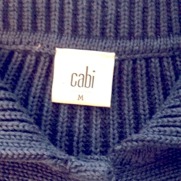 Cabi Ribbed Cotton Knit Cardigan Size Medium - Picture 6 of 9